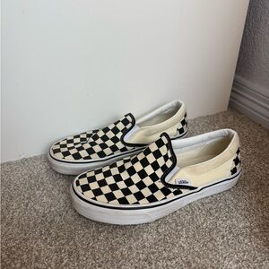 Vans Black and White Checkered Sneakers